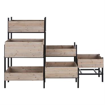 Jardinière marron et noire