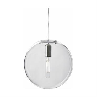 Suspension en verre clair soufflé 30 cm Luna - Design House Stockholm
