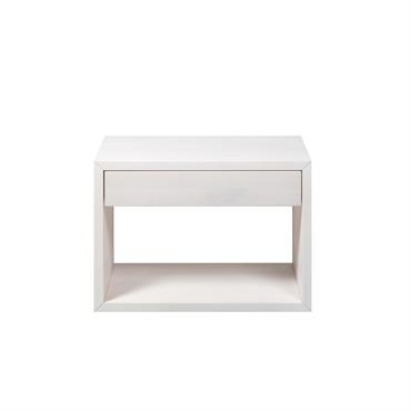 Table de chevet en bouleau blanc