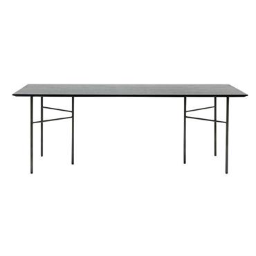 Plateau de table à manger en bois noir 210 cm Mingle