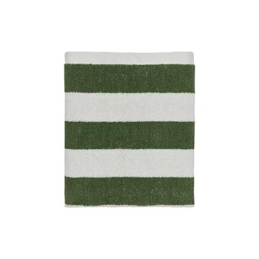 Serviette de bain vert en coton organique H100x50cm