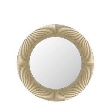 Miroir rond en métal doré 78 cm Saints - Kartell