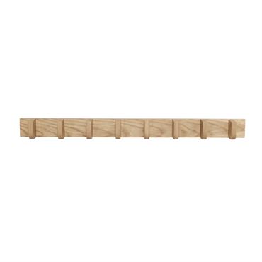 Porte-manteaux en bois de chêne naturel