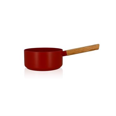 Casserole en aluminium/céramique paprika 18cm - compatible induction