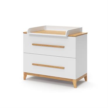Commode à langer 108x98cm avec 2 tiroirs