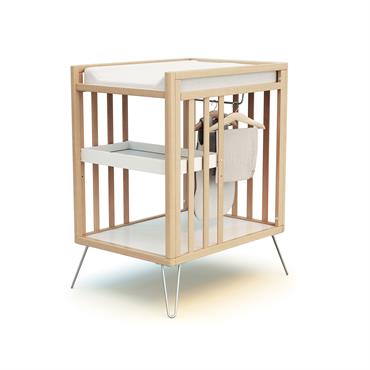 Table à langer 2 étagères en bois Acier