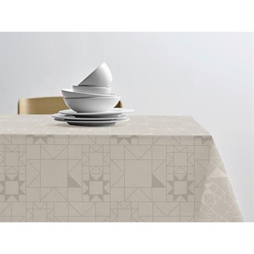 Nappe en coton beige