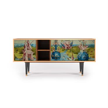 Personne ne sait ce que cachent ces portes. C'est pourtant quelque chose d'important et d'essentiel. Dimensions : 150 x 69 x 41 cm Matériau du corps : aggloméré mélaminé avec ...