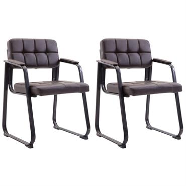 Lot de 2 chaises Canada en similicuirCet ensemble de 2 chaises est idéal pour les adeptes des pièces épurée mais également élégantes. Le siège de ce modèle est confortablement rembourré ...
