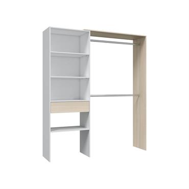 Grande Armoire effet bois beige