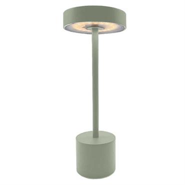 Lampe de table sans fil touch LED Aluminium Vert olive H30cm