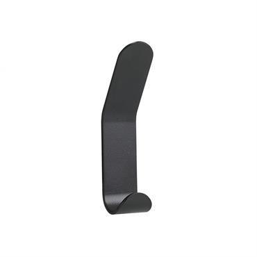 Patère double en acier noir