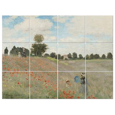 Tableau multi-panneaux - Décoration murale grand format. Composition avec des panneaux de cm. 50x50 chacun.    Impression numérique de haute qualité sur papier satiné de 200 g/m² collé ...