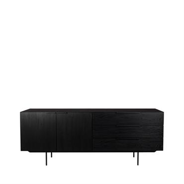 Buffet design en bois noir