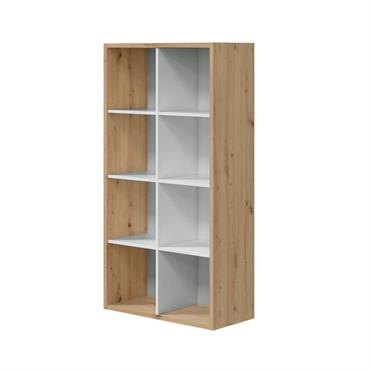 Bibliothèque effet bois beige