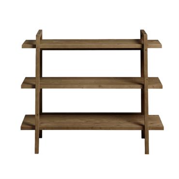 Etagère d’entrée en bois d’épicéa couleur marron
