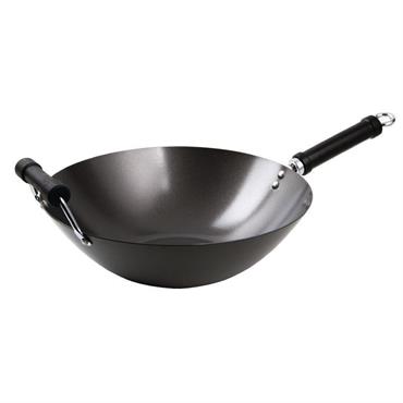 Produit à usages professionnels et particuliers. Dimensions: 150(H) x 356(Ø) mmPoids: 1,53 kg Revêtement antiadhésif Compatible avec les plaques induction Base plate (140mmØ) 