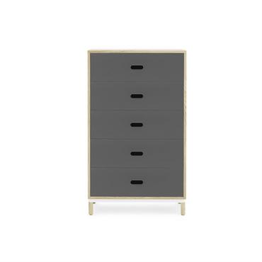 Chiffonnier à 5 tiroirs gris Sideboard Grey - Normann Copenhagen