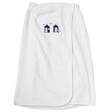 Paréo de bain en coton Blanc Taille unique