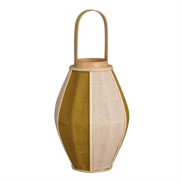 Lanterne en jute beige et marron H45