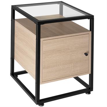Table de chevet Style industriel 40 x 43 x 605 cm Bois clair