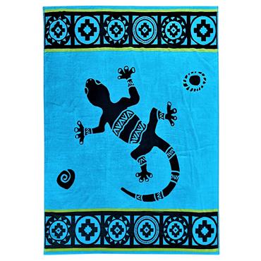 Serviette de plage éponge velours Jacquard Guadalmar 140x180