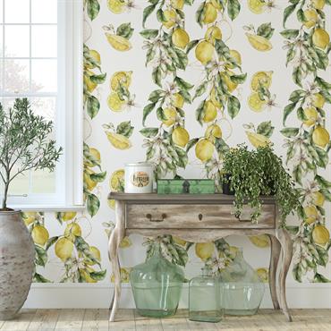 Papier Peint Citrons