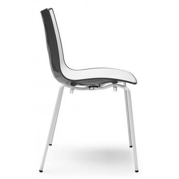 Chaise design en plastique gris