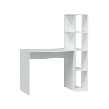 Bureau effet bois blanc 153x50 cm