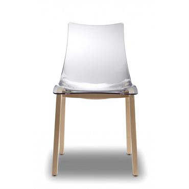 Chaise design en bois transparent