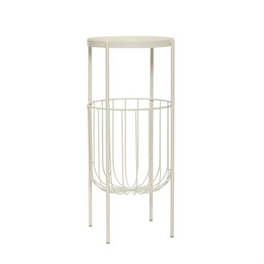 Console de couleur beige en métal