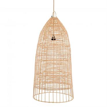 Abat-jour en rotin naturel 90x45