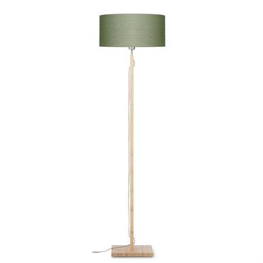 Lampadaire textile vert Ø47cm