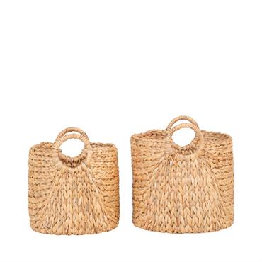 Utiles et décoratifs à la fois, découvrez les paniers en jacinthe d'eau Passo de la marque House Nordic.Ce lot se compose de 2 paniers confectionnés en jacinthe d'eau, une fibre ...