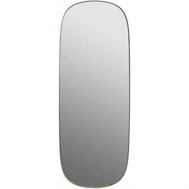 Miroir transparent cadre taupe 118 cm Framed - Muuto