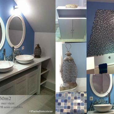 Salle de bains rénovée complètement  Domozoom