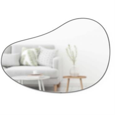 Miroir doré goute d'eau 61 × 91 cm titane