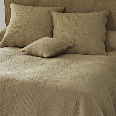 Housse de coussin en coton beige ficelle 40x40