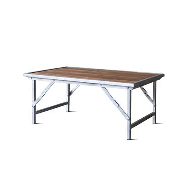 Table basse en teck marron