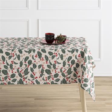 Nappe multicolore imprimée anti-taches coton 140x140 cm