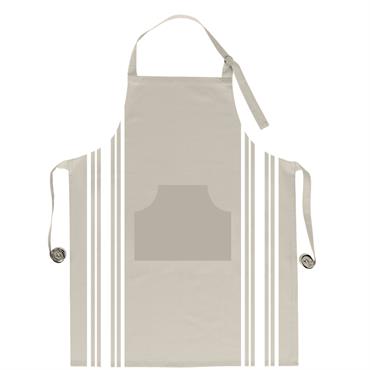 Tablier de cuisine en coton  blanc 70 x 90 cm