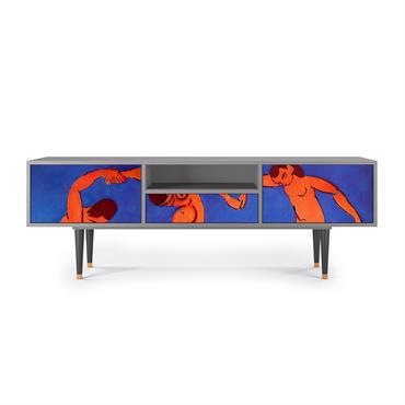 Meuble TV  multicolore 1 tiroir et 2 portes L 170 cm