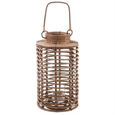 Lanterne de jardin en poelet gris