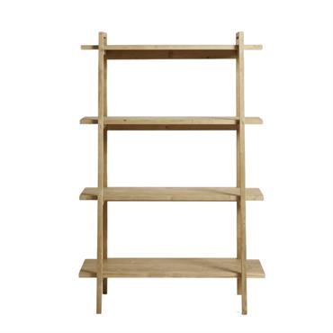 Bibliothèque en bois d’épicéa couleur naturel