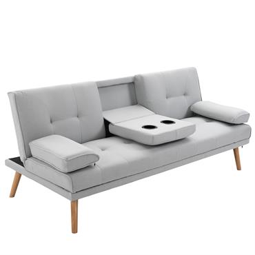 Canapé convertible 3 places design scandinave