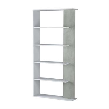 Bibliothèque effet bois blanc