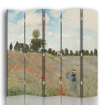 Paravent Le Champ des Coquelicots - Claude Monet cm 180x170 