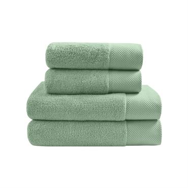 Ensemble de bain 4 pièces en coton peigné Zéro Twist Sauge