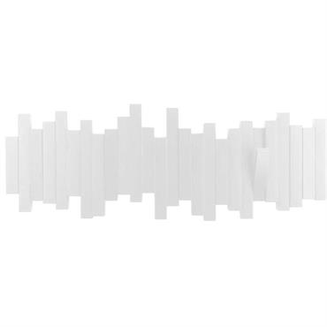 Porte manteau design mural sticks blanc