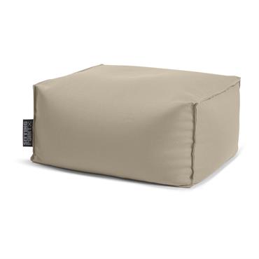 Pouf repose-pieds exterieur  taupe 55x65x35